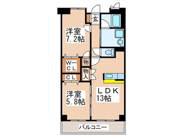 プレシオス藤が丘の物件間取画像